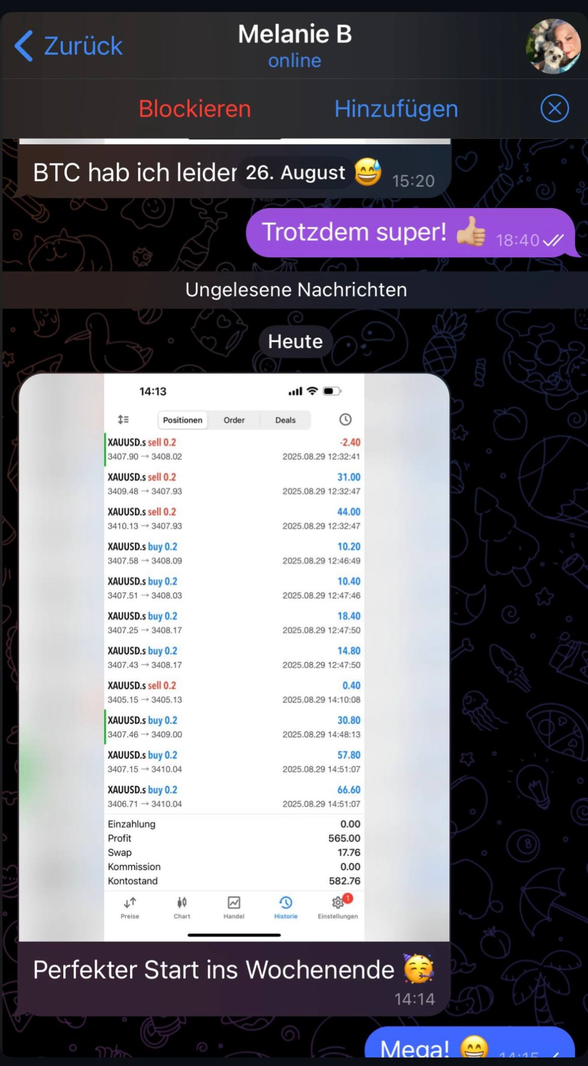 Testimonial 7 Profit Screenshot